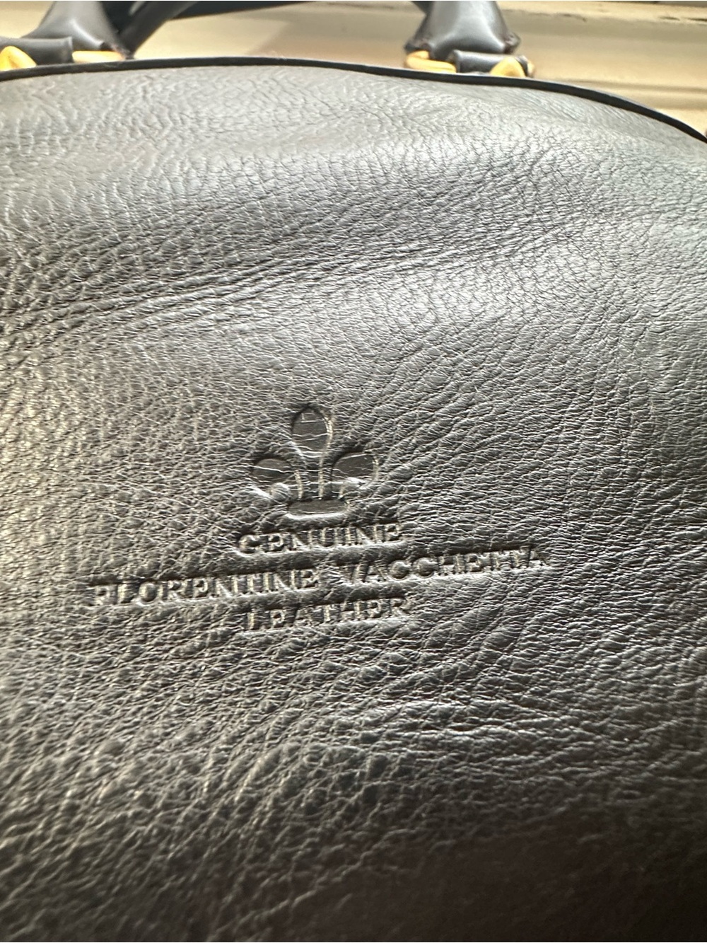 Dooney & Bourke Cameron Black Florentine Leather Satchel - Picture 3 of 14